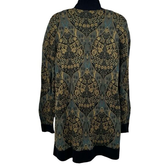 Peruvian Connection Black and Gold Women's Sweater - Picture 5 of 11